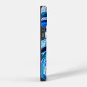 Blauwe bloem iPhone hoesje (Rechterkant)