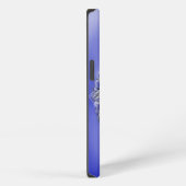 Blauwe bloem iPhone hoesje (Rechterkant)