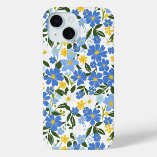 Blauwe Bloem iPhone Hoesje