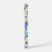 Blauwe Bloem iPhone Hoesje 15 Case (Linkerkant)
