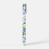 Blauwe Bloem iPhone Hoesje 15 Case (Rechterkant)