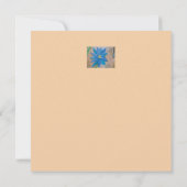 Blauwe bloem Kaart (Achterkant)