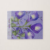 Blauwe Bloem Legpuzzel (Horizontaal)