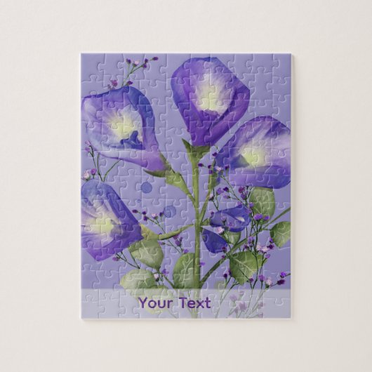Blauwe Bloem Legpuzzel (Verticaal)