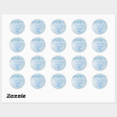 Blauwe Bloem & Lint Sweet 16 Sticker (Vel)