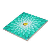 Blauwe bloem Mandala-68566 Tegeltje (Zijkant)