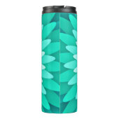 Blauwe bloem Mandala-68566 Thermosbeker (Achterkant)