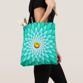 Blauwe bloem Mandala-68566 Tote Bag (Dichtbij)