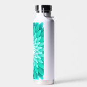 Blauwe bloem Mandala-68566 Waterfles (Links)