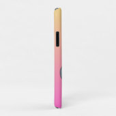 Blauwe Bloem met roze achtergrond Case-Mate iPhone Case (Achterkant/rechts)