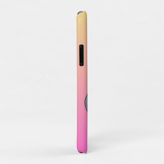 Blauwe Bloem met roze achtergrond Case-Mate iPhone Case (Achterkant/rechts)