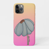 Blauwe Bloem met roze achtergrond Case-Mate iPhone Case (Achterkant)