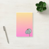 Blauwe Bloem met Roze Achtergrond Post-it® Notes (Kantoor)