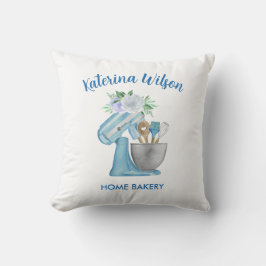 Blauwe Bloem Mixer Home Bakery Promotie Kussen