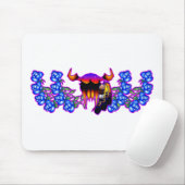 Blauwe bloem muismat (Met muis)