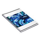 Blauwe bloem notitieboek (Rechterzijde)