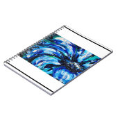 Blauwe bloem notitieboek (Linkerzijde)
