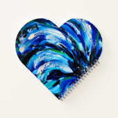 Blauwe bloem notitieboek (Achterkant)