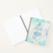 Blauwe bloem notitieboek (Binnen)