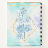 Blauwe bloem notitieboek (Achterkant)