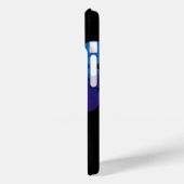 blauwe bloem op maat Case-Mate iPhone case (Achterkant / Links)