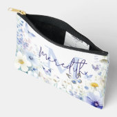 Blauwe bloem persoonlijke etui (Open)