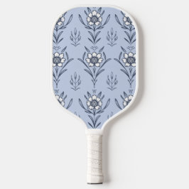 Blauwe bloem pickleball paddle
