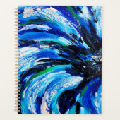 Blauwe bloem planner (Voorkant)