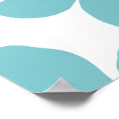 Blauwe bloem poster (Hoek)