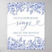  blauwe bloem raad hoeveel spelbrekers poster (Voorkant)