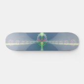 Blauwe Bloem Skateboard (Horizontaal)