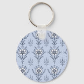 Blauwe bloem sleutelhanger (Voorkant)