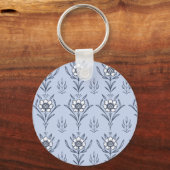 Blauwe bloem sleutelhanger (Achterkant)