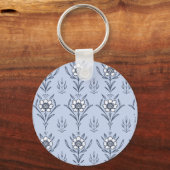 Blauwe bloem sleutelhanger (Voorkant)