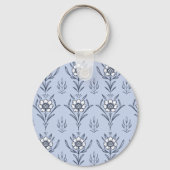 Blauwe bloem sleutelhanger (Achterkant)