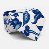 Blauwe bloem stropdas (Opgerold)