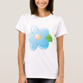 Blauwe Bloem T-shirt (Voorkant)