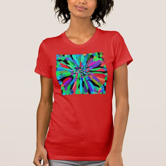 Blauwe Bloem T-shirt (Voorkant)