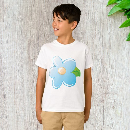 Blauwe Bloem T-shirt