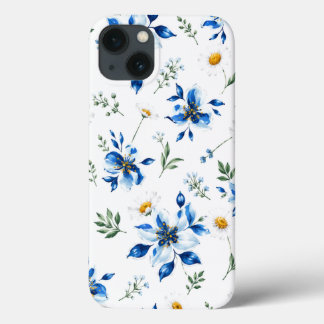 Blauwe bloem telefoonhoesje . Case-Mate iPhone case