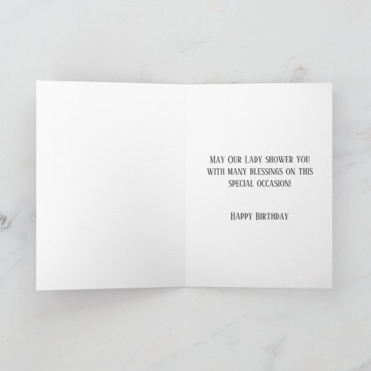 blauwe bloem | Verjaardag van een vriend | Maagd M Kaart (Binnen)