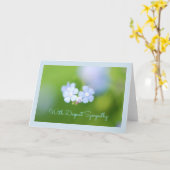 Blauwe Bloem Verjaardagskaart Kaart (Gele Bloem)