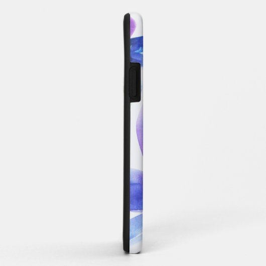 Blauwe bloem waterverf schilderkunst Case-Mate iPhone case (Achterkant/rechts)