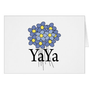  blauwe bloem YaYa T-shirt