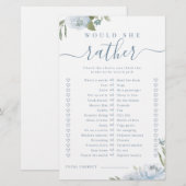 Blauwe bloem zou ze liever vrijgezellenfeest spele (Voorkant / Achterkant)