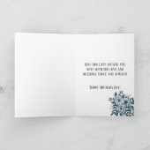 blauwe bloem | zuster | Religieuze Moeder Maria Kaart (Binnen)