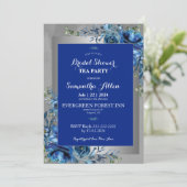 Blauwe bloemblaadjes van de liefde: Doe mee voor e Kaart (Staand voorkant)