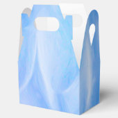 Blauwe Bloemblad Gevel Favor Doos Bedankdoosjes (Geopend)