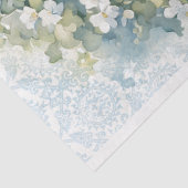 Blauwe Bloemdeur Decoupage Tissue Paper Tissuepapier (Detail)