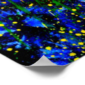 blauwe bloemen 0746 poster (Hoek)